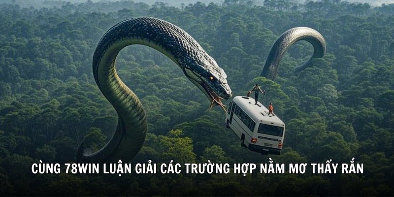 Cùng 78Win luận giải các trường hợp nằm mơ thấy rắn